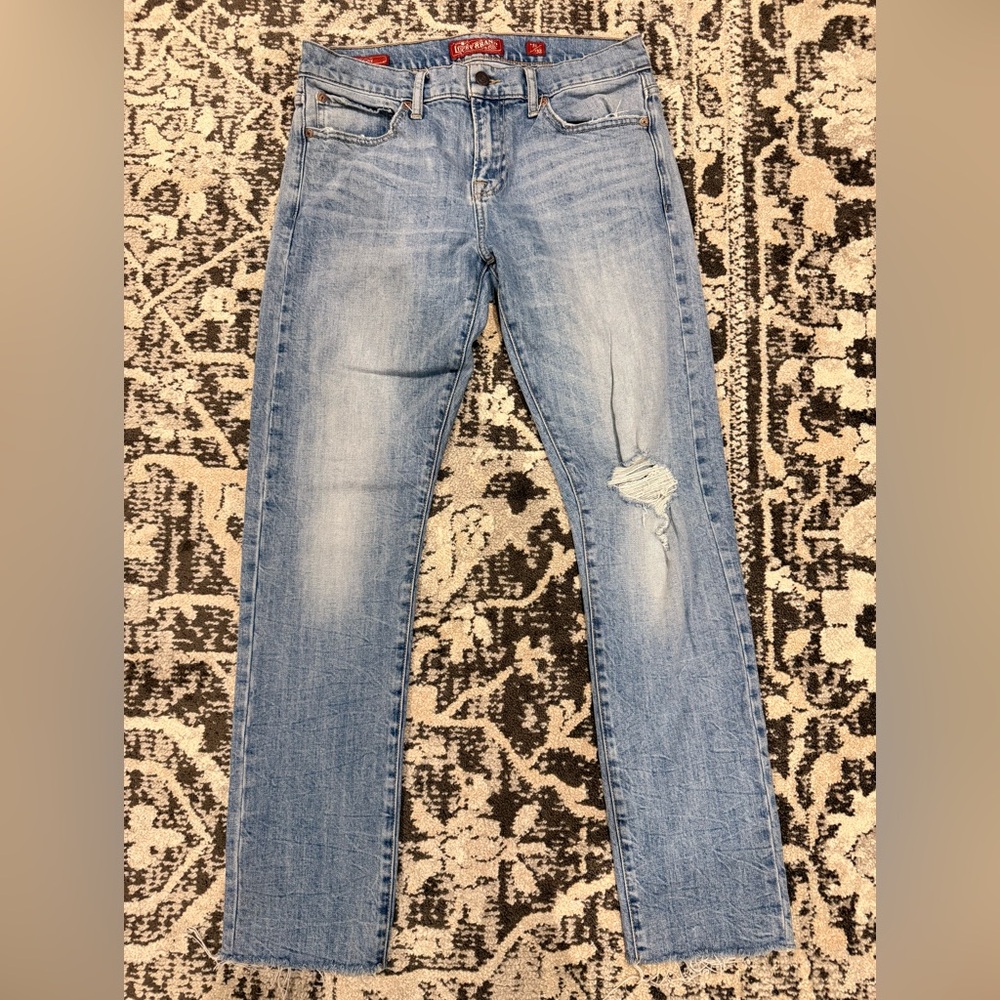 Lucky Brand Light Blue Ripped Jeans